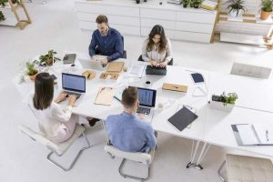 business work laptop desk group