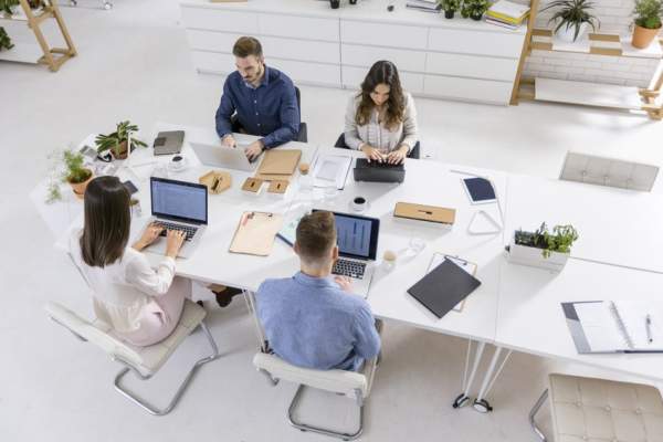 business work laptop desk group