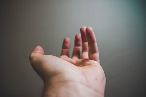 Open hand welcoming